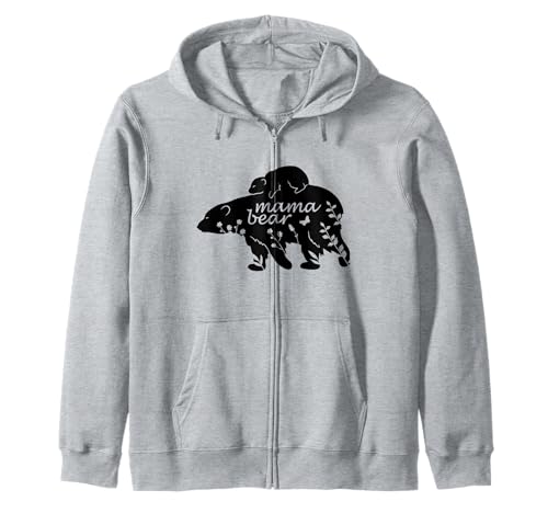 Mama Bär | Mama Bear Kapuzenjacke von Lustige Mama Bear Family Matching Gifts Clothing