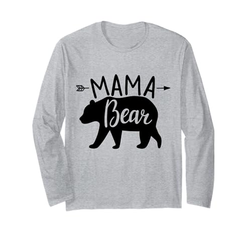 Mama Bär | Mama Bear Langarmshirt von Lustige Mama Bear Family Matching Gifts Clothing