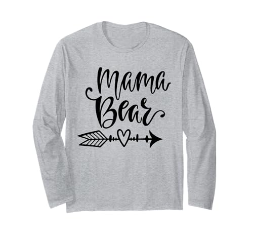 Mama Bär | Mama Bear Langarmshirt von Lustige Mama Bear Family Matching Gifts Clothing