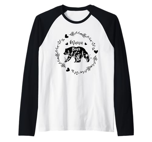 Mama Bär | Mama Bear Raglan von Lustige Mama Bear Family Matching Gifts Clothing
