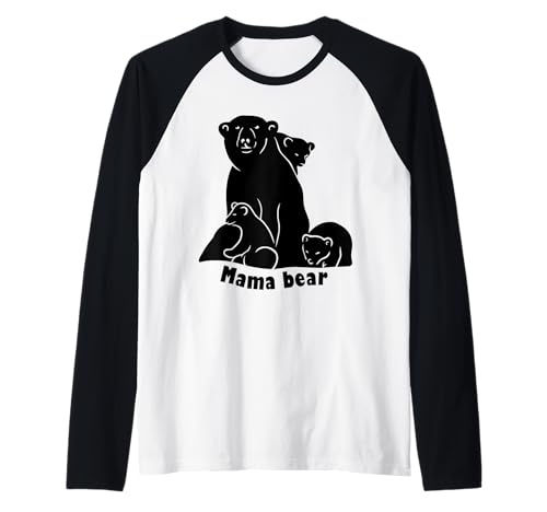 Mama Bär | Mama Bear Raglan von Lustige Mama Bear Family Matching Gifts Clothing