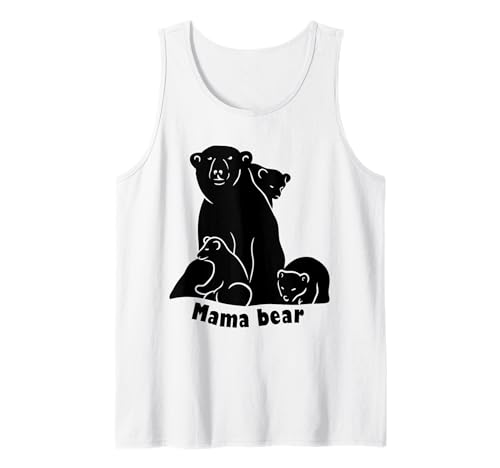 Mama Bär | Mama Bear Tank Top von Lustige Mama Bear Family Matching Gifts Clothing