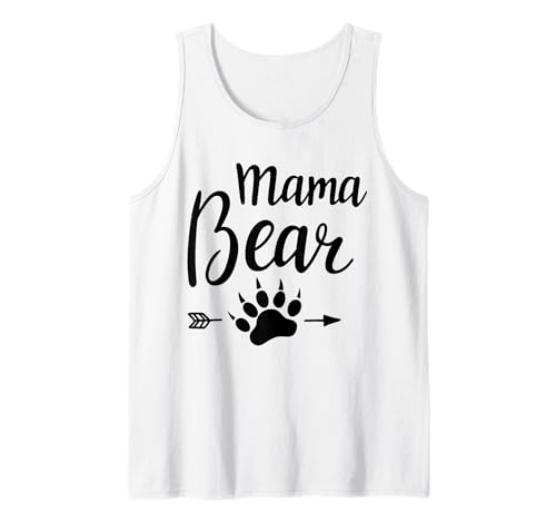 Mama Bär | Mama Bear Tank Top von Lustige Mama Bear Family Matching Gifts Clothing