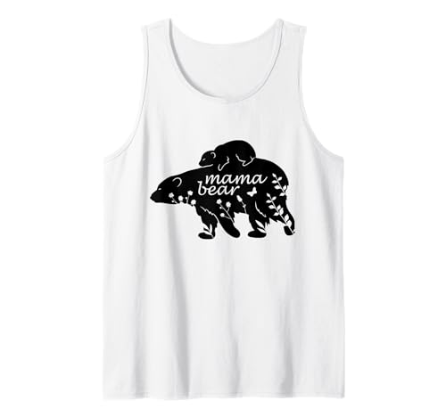 Mama Bär | Mama Bear Tank Top von Lustige Mama Bear Family Matching Gifts Clothing