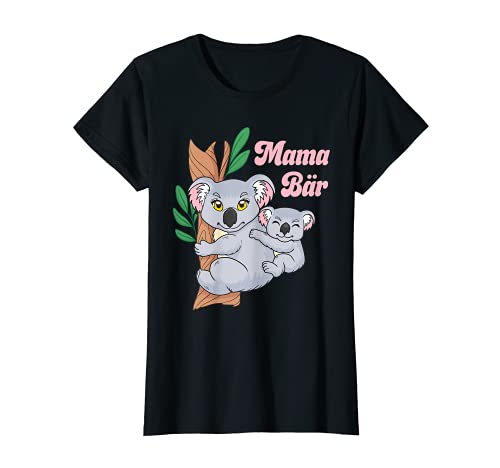 Damen Mama Bär Koala Süßes Muttertag T-Shirt von Lustige Mama Geschenke