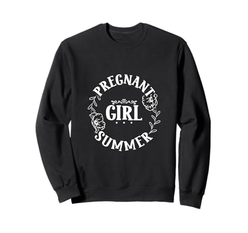 Pregnant Girl Summer Blumenkranz - Mädchen Sweatshirt Pregnant Girl Summer Blumenkranz - Mädchen Sweatshirt von Lustige Mama & Schwangerschaft Designs