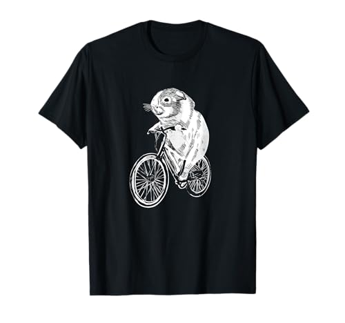 Meerschweinchen Fahrrad Rad Outfit Kleidung Geschenk Kinder T-Shirt von Lustige Meerschweinchen Klamotten Damen Kinder