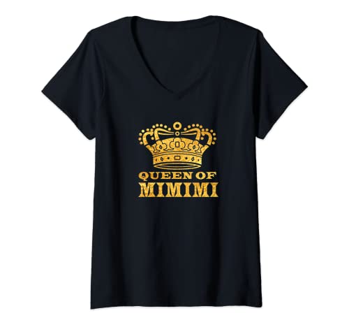 Damen Lustiger Spruch Queen of MIMIMI Geschenkidee. T-Shirt mit V-Ausschnitt Damen Lustiger Spruch Queen of MIMIMI Geschenkidee. T-Shirt mit V-Ausschnitt von Lustige Mimimi Sprüche als Geschenkidee