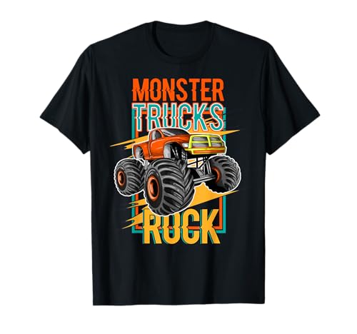 Monster Truck Rock Kinder Jungen Lustig T-Shirt Monster Truck Rock Kinder Jungen Lustig T-Shirt von Lustige Monster Truck Geschenke & Shirts Co.