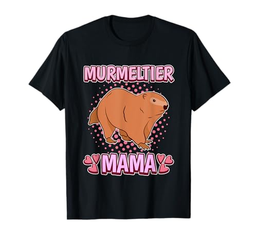Damen Murmeltier Mama Mutter Mami Muttertag Murmeltier T-Shirt Damen Murmeltier Mama Mutter Mami Muttertag Murmeltier T-Shirt von Lustige Murmeltier Sachen Damen & Mädchen