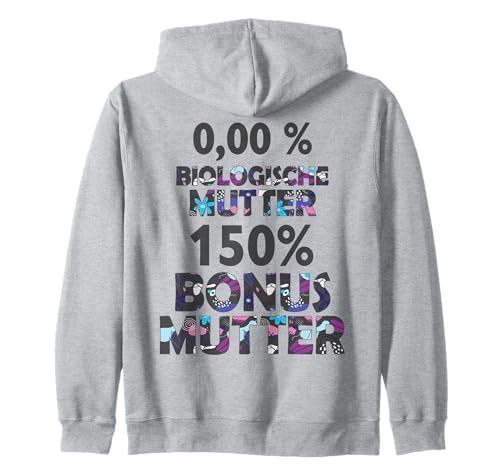 Bonus Mutter Beste Mama Mami Stiefmutter Stiefmama Bonusmama Kapuzenjacke von Lustige Muttertag Spruch Designs von SpreadFUN
