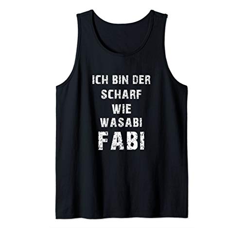 Herren FABI FABIAN Spruch Name Kirmes Malle Festival JGA Geschenk Tank Top von Lustige Namen Alkohol Sprüche Party Geschenke