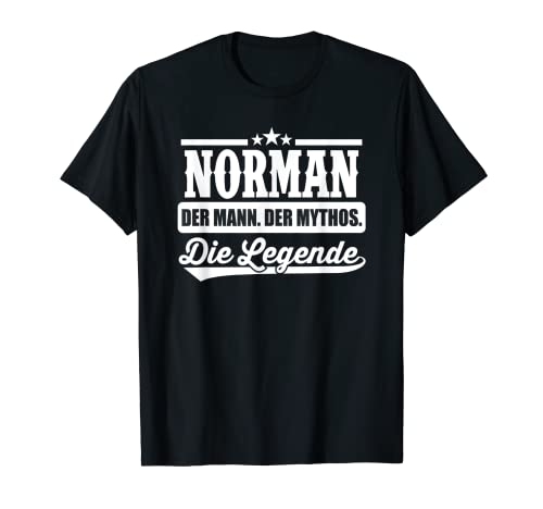Herren Norman Vorname Die Legende Spruch Norman T-Shirt Herren Norman Vorname Die Legende Spruch Norman T-Shirt von Lustige Namen Vornamen Herren Männer