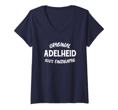 Damen Adelheid Einzigartig Witziges Personalisiertes T-Shirt mit V-Ausschnitt Damen Adelheid Einzigartig Witziges Personalisiertes T-Shirt mit V-Ausschnitt von Lustige Namen Vornamen Sprüche und Designs