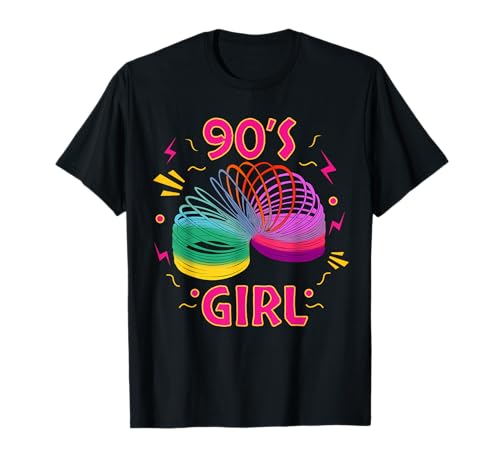 Damen Slinky 90s Girl Kleidung Kostüm Party Outfit Mode 90er T-Shirt Damen Slinky 90s Girl Kleidung Kostüm Party Outfit Mode 90er T-Shirt von Lustige Neunziger Jahre Kleidung & Oberteile