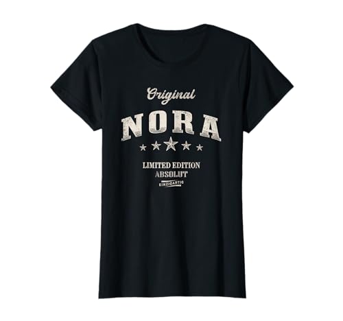 Lustige Nora Geschenkidee Damen X-Small Schwarz Klassisch V-Ausschnitt Kurzarm T-Shirt Lustige Nora Geschenkidee Damen X-Small Schwarz Klassisch V-Ausschnitt Kurzarm T-Shirt von Lustige Nora Geschenkidee