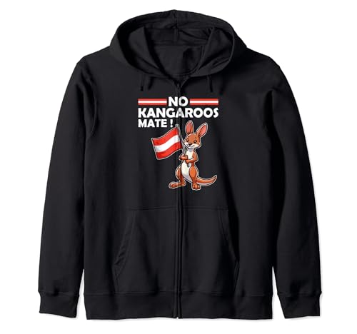 No Kangaroos, Mate! Austria Österreich Damen Herren Kapuzenjacke No Kangaroos, Mate! Austria Österreich Damen Herren Kapuzenjacke von Lustige Österreich Sprüche Sarkastische Witze
