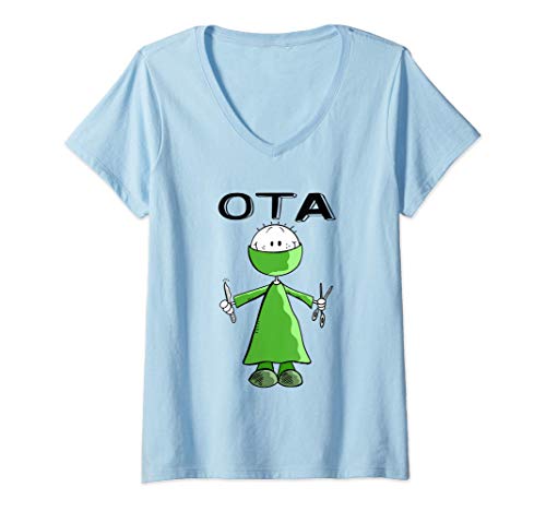 Damen Lustiges OTA Beruf Design I Fun OP Team Geschenk T-Shirt mit V-Ausschnitt Damen Lustiges OTA Beruf Design I Fun OP Team Geschenk T-Shirt mit V-Ausschnitt von Lustige OTA Beruf Cartoon T-Shirts & Geschenke