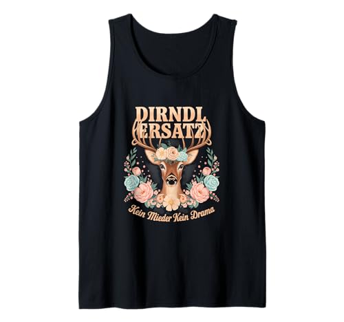 Dirndl Ersatz Bekleidung – Kein Mieder kein Drama Wiesn Tank Top von Lustige Oktoberfest Outfits für Damen 2025