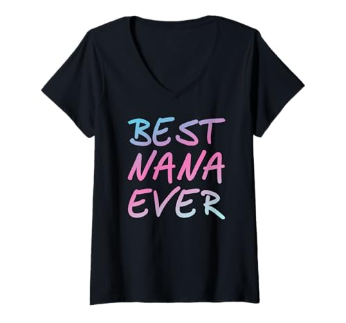 Damen Beste Oma Aller Zeiten Pastell Humor Herzliebe T-Shirt mit V-Ausschnitt Damen Beste Oma Aller Zeiten Pastell Humor Herzliebe T-Shirt mit V-Ausschnitt von Lustige Oma Herz Familie Liebe Lebensfreude