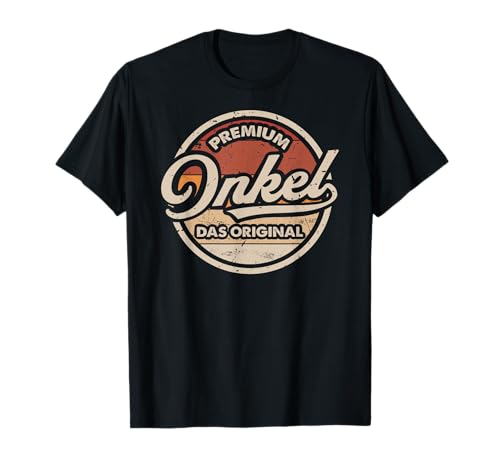 Lustige Onkel Geschenke für Männer - Herren T-Shirt - Kurzarm - Schwarz - S - Klassisch - Crew-Neck - Meliert - EU M von Lustige Onkel Geschenke für Männer