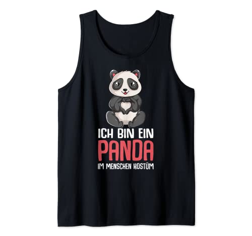 Panda Kostüm Pandabär Mädchen Damen Kinder Tank Top von Lustige Panda Liebhaber Geschenke