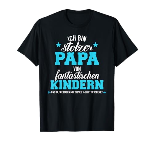 Stolzer Papa Vater fantastische Kinder lustiges Geschenk T-Shirt Stolzer Papa Vater fantastische Kinder lustiges Geschenk T-Shirt von Lustige Papa Geschenke