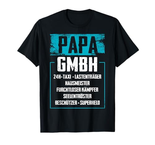 Lustige Papa Vatertagsgeschenke Vatertag Geschenke - Papa GmbH - Herren - Vatertag-T-Shirt - Schwarz - S Lustige Papa Vatertagsgeschenke Vatertag Geschenke - Papa GmbH - Herren - Vatertag-T-Shirt - Schwarz - S von Lustige Papa Vatertagsgeschenke Vatertag Geschenke