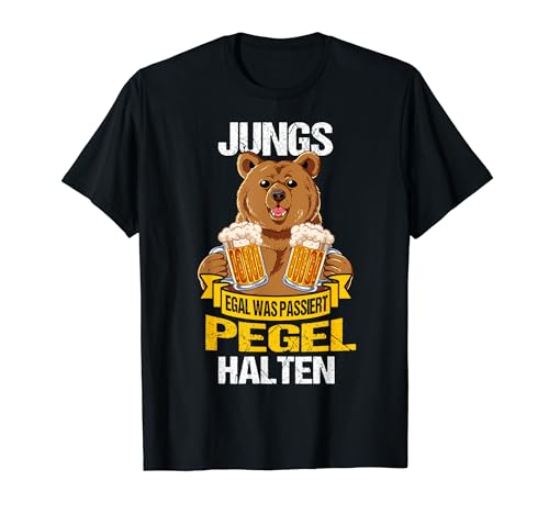 Jungs Egal Was Passiert Pegel Halten T-Shirt Jungs Egal Was Passiert Pegel Halten T-Shirt von Lustige Party Gadgets