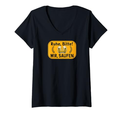 Damen Malle Party Gruppenshirt Mallorca Outfit Damen Herren Party T-Shirt mit V-Ausschnitt Damen Malle Party Gruppenshirt Mallorca Outfit Damen Herren Party T-Shirt mit V-Ausschnitt von Lustige Party Köstüme Frauen Männer Urlaub