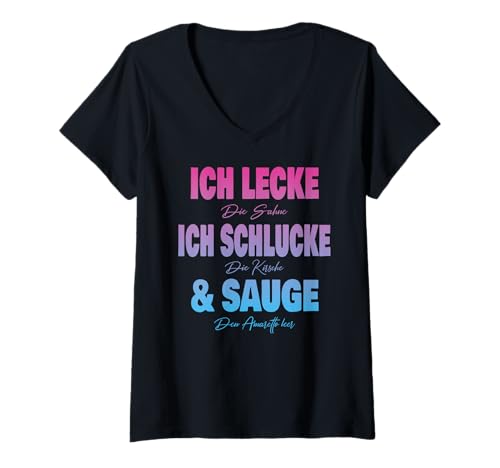 Damen Malle Party Gruppenshirt Mallorca Outfit Damen Herren Party T-Shirt mit V-Ausschnitt Damen Malle Party Gruppenshirt Mallorca Outfit Damen Herren Party T-Shirt mit V-Ausschnitt von Lustige Party Köstüme Frauen Männer Urlaub