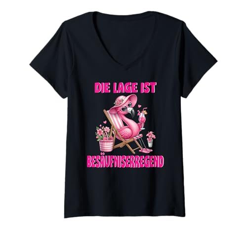 Damen Malle Party Gruppenshirt Mallorca Outfit Damen Herren Party T-Shirt mit V-Ausschnitt Damen Malle Party Gruppenshirt Mallorca Outfit Damen Herren Party T-Shirt mit V-Ausschnitt von Lustige Party Köstüme Frauen Männer Urlaub