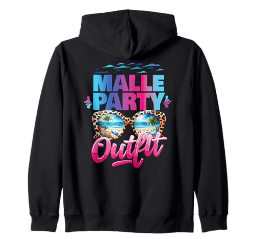Malle Party Gruppenshirt Frauen Mallorca Outfit Damen Party Kapuzenjacke von Lustige Party Köstüme Frauen Männer Urlaub