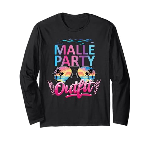 Malle Party Gruppenshirt Frauen Mallorca Outfit Damen Party Langarmshirt Malle Party Gruppenshirt Frauen Mallorca Outfit Damen Party Langarmshirt von Lustige Party Köstüme Frauen Männer Urlaub