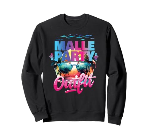 Malle Party Gruppenshirt Frauen Mallorca Outfit Damen Party Sweatshirt Malle Party Gruppenshirt Frauen Mallorca Outfit Damen Party Sweatshirt von Lustige Party Köstüme Frauen Männer Urlaub