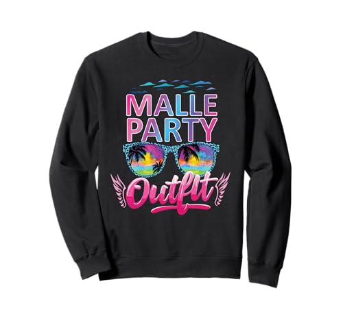 Malle Party Gruppenshirt Frauen Mallorca Outfit Damen Party Sweatshirt Malle Party Gruppenshirt Frauen Mallorca Outfit Damen Party Sweatshirt von Lustige Party Köstüme Frauen Männer Urlaub