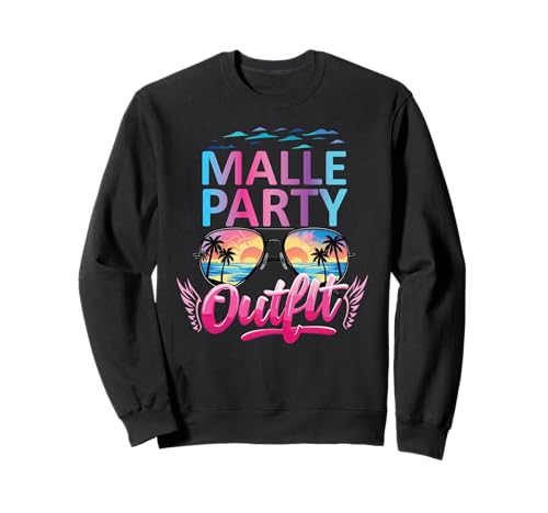 Malle Party Gruppenshirt Frauen Mallorca Outfit Damen Party Sweatshirt Malle Party Gruppenshirt Frauen Mallorca Outfit Damen Party Sweatshirt von Lustige Party Köstüme Frauen Männer Urlaub