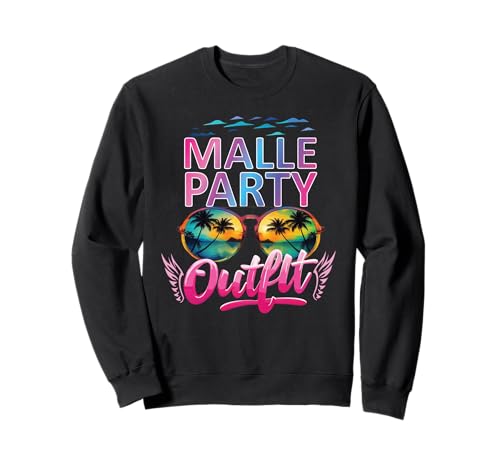 Malle Party Gruppenshirt Frauen Mallorca Outfit Damen Party Sweatshirt von Lustige Party Köstüme Frauen Männer Urlaub