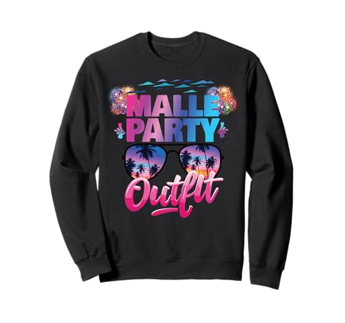Malle Party Gruppenshirt Frauen Mallorca Outfit Damen Party Sweatshirt Malle Party Gruppenshirt Frauen Mallorca Outfit Damen Party Sweatshirt von Lustige Party Köstüme Frauen Männer Urlaub