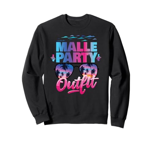Malle Party Gruppenshirt Frauen Mallorca Outfit Damen Party Sweatshirt Malle Party Gruppenshirt Frauen Mallorca Outfit Damen Party Sweatshirt von Lustige Party Köstüme Frauen Männer Urlaub