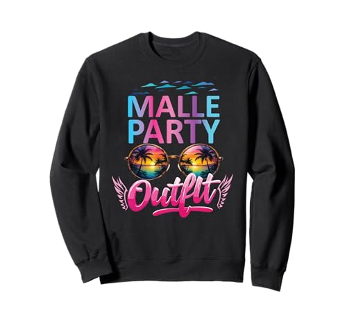 Malle Party Gruppenshirt Frauen Mallorca Outfit Damen Party Sweatshirt von Lustige Party Köstüme Frauen Männer Urlaub