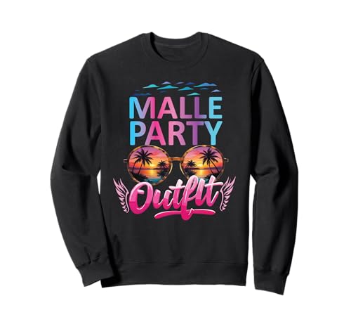 Malle Party Gruppenshirt Frauen Mallorca Outfit Damen Party Sweatshirt Malle Party Gruppenshirt Frauen Mallorca Outfit Damen Party Sweatshirt von Lustige Party Köstüme Frauen Männer Urlaub