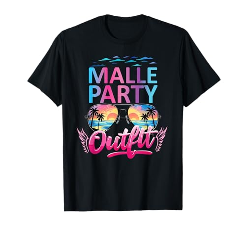Malle Party Gruppenshirt Frauen Mallorca Outfit Damen Party T-Shirt von Lustige Party Köstüme Frauen Männer Urlaub