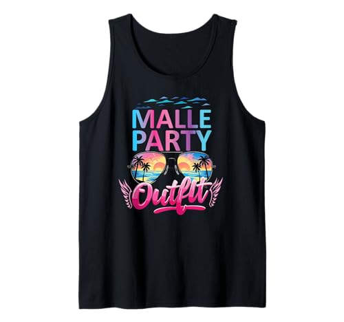 Malle Party Gruppenshirt Frauen Mallorca Outfit Damen Party Tank Top Malle Party Gruppenshirt Frauen Mallorca Outfit Damen Party Tank Top von Lustige Party Köstüme Frauen Männer Urlaub