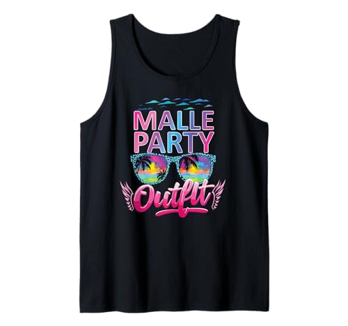 Malle Party Gruppenshirt Frauen Mallorca Outfit Damen Party Tank Top Malle Party Gruppenshirt Frauen Mallorca Outfit Damen Party Tank Top von Lustige Party Köstüme Frauen Männer Urlaub