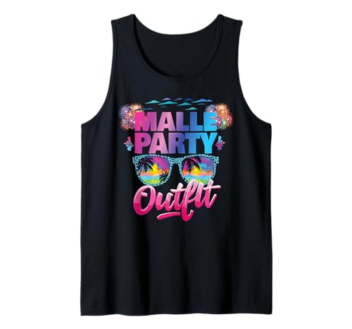 Malle Party Gruppenshirt Frauen Mallorca Outfit Damen Party Tank Top Malle Party Gruppenshirt Frauen Mallorca Outfit Damen Party Tank Top von Lustige Party Köstüme Frauen Männer Urlaub