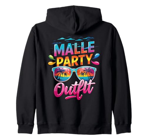 Malle Party Gruppenshirt Mallorca Outfit Damen Herren Party Kapuzenjacke Malle Party Gruppenshirt Mallorca Outfit Damen Herren Party Kapuzenjacke von Lustige Party Köstüme Frauen Männer Urlaub