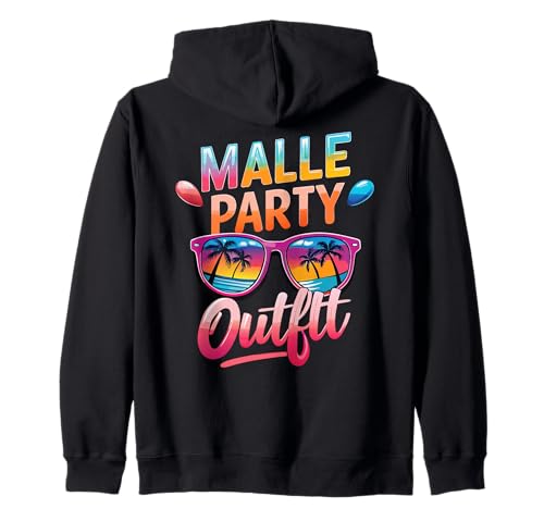 Malle Party Gruppenshirt Mallorca Outfit Damen Herren Party Kapuzenjacke Malle Party Gruppenshirt Mallorca Outfit Damen Herren Party Kapuzenjacke von Lustige Party Köstüme Frauen Männer Urlaub
