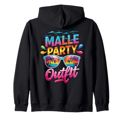 Malle Party Gruppenshirt Mallorca Outfit Damen Herren Party Kapuzenjacke Malle Party Gruppenshirt Mallorca Outfit Damen Herren Party Kapuzenjacke von Lustige Party Köstüme Frauen Männer Urlaub