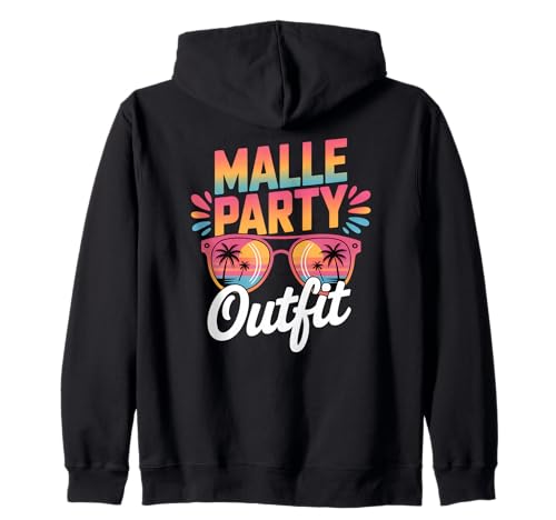 Malle Party Gruppenshirt Mallorca Outfit Damen Herren Party Kapuzenjacke von Lustige Party Köstüme Frauen Männer Urlaub